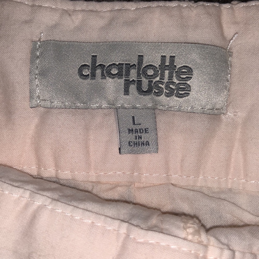 Charlotte Russe lace ombré Gradient pink shorts - Picture 5 of 6
